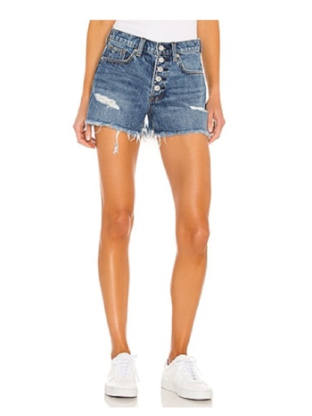 7 For All Mankind MONROE CUT OFF SHORT IN PISCES - size 28